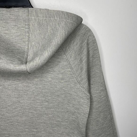 NORTH FACE Womens Neo Thermal Snap Hoodie Jacket EUC Heather Gray Knit Small S - Picture 9 of 12